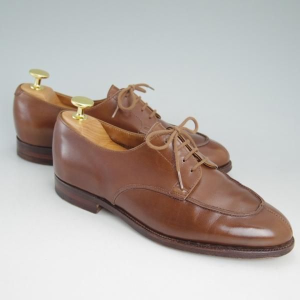 極上★クロケット&ジョーンズ(レディース) 4C【★ロイドフットウェア別注/LloydFootwear】Uチップ/茶/カーフ/Crockett&Jones★d242