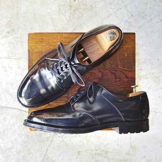 美品★オールデン 8D【貴重★コードバン仕様/サドルシューズ/BEAMS plus別注】99292C/ビームス/プレーントゥ/ハーフコマンド/Alden★d246