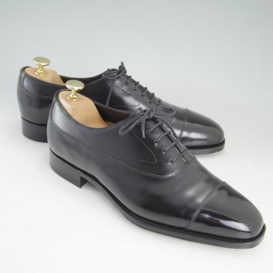 美品★エドワードグリーン 7E【旧トップドロワー★Gladstone/グラッドストーン/808ラスト】ストレートチップ/黒/EDWARD GREEN★d249