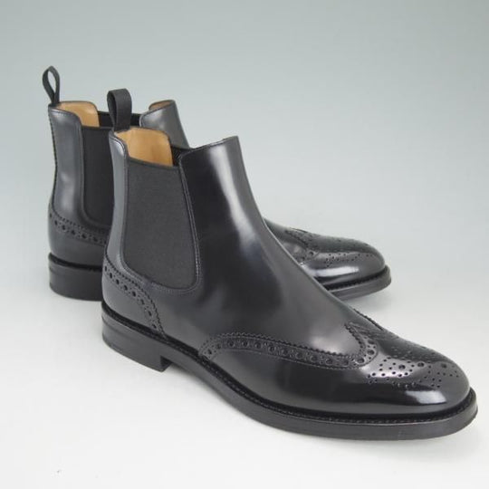 美品★チャーチ(レディース) SIZE 37【定価￥95,040-★KETSBY WG/ケッツビー】黒/サイドゴアブーツ/Church's★d251