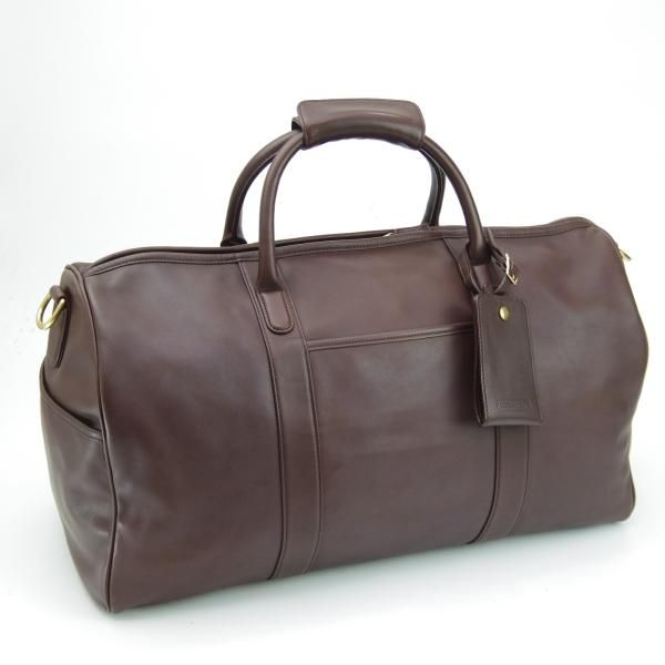 極美品★コーチ/COACH【高額★レザー/ボストンバッグ】ショルダーストラップ付/メンズ ビジネス バッグ/茶★N5299