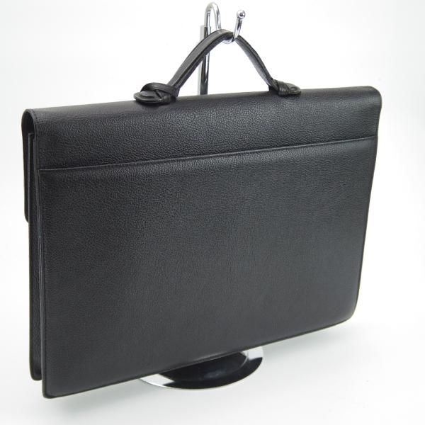 極上★(伊)サルヴァトーレ・フェラガモ/Ferragamo【★レザー ブリーフケース】黒/メンズ ビジネス バッグ/Salvatore★N5301