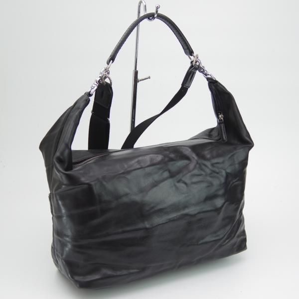美品★(伊)ダニエル&ボブ【定番★ジャスミン/JASMINE/ロディ/RODI】メンズ レザー ショルダー バッグ/ワンショルダー/黒/Daniel&Bob★N5303