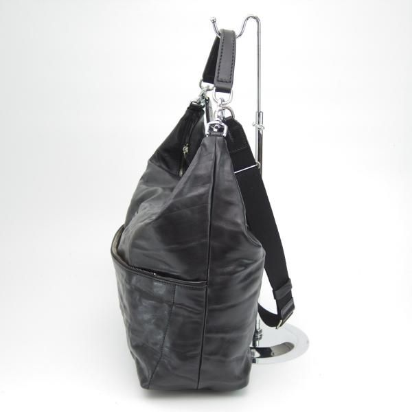 美品★(伊)ダニエル&ボブ【定番★ジャスミン/JASMINE/ロディ/RODI】メンズ レザー ショルダー バッグ/ワンショルダー/黒/Daniel&Bob★N5303
