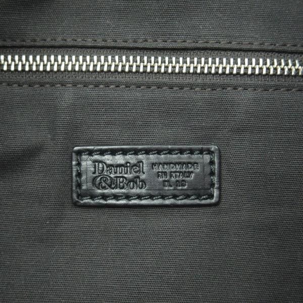 美品★(伊)ダニエル&ボブ【定番★ジャスミン/JASMINE/ロディ/RODI】メンズ レザー ショルダー バッグ/ワンショルダー/黒/Daniel&Bob★N5303
