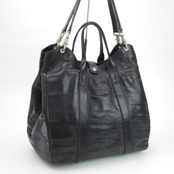 極上★(伊)ダニエル&ボブ【定価￥105,840-★クロドーロ/ロディ/2WAY CULODORO RODI 】メンズ レザー トート バッグ/黒/Daniel&Bob★N5304