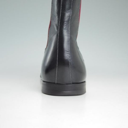 美品★(伊)サントーニ SIZE 5【定価10万円程度★サイドゴアブーツ】カーフ/黒/メンズ/Santoni★d256