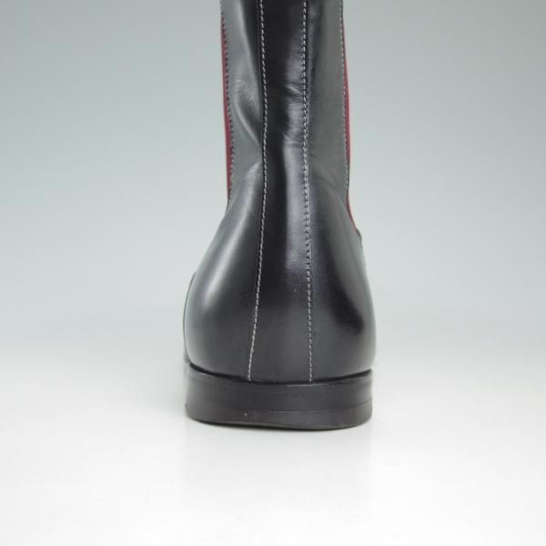 美品★(伊)サントーニ SIZE 5【定価10万円程度★サイドゴアブーツ】カーフ/黒/メンズ/Santoni★d256