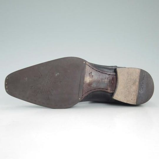 美品★(伊)サントーニ SIZE 5【定価10万円程度★サイドゴアブーツ】カーフ/黒/メンズ/Santoni★d256