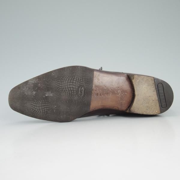 ★(仏)オーベルシー SIZE 6【定価15万円以上★セミブローグ】カーフ/茶/メンズ/AUBERCY★d258