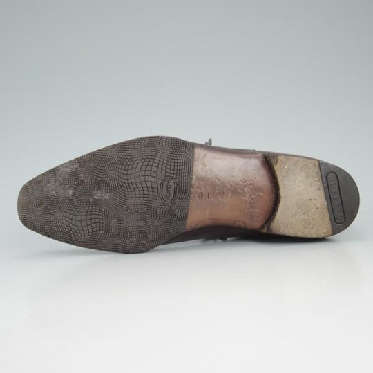 ★(仏)オーベルシー SIZE 6【定価15万円以上★セミブローグ】カーフ/茶/メンズ/AUBERCY★d258