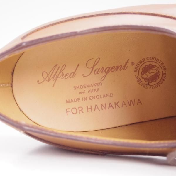 未使用★(英)アルフレッド・サージェント 7E【★パラブーツのアヴィニョン似寄モデル/(上野)HANAKAWA】ダイナイトソール/Uチップ/Alfred Sargent★d259
