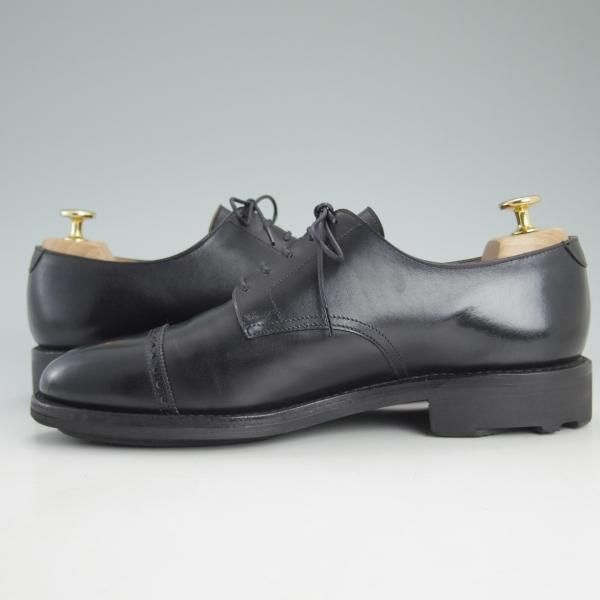極上★クロケット&ジョーンズ 7.5E【★ロイドフットウェア別注/Lloyd Footwear】パンチドキャップトゥ/黒/Jシリーズ/Crockett&Jones★d262