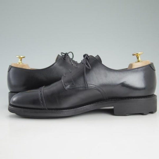 極上★クロケット&ジョーンズ 7.5E【★ロイドフットウェア別注/Lloyd Footwear】パンチドキャップトゥ/黒/Jシリーズ/Crockett&Jones★d262