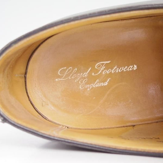 極上★クロケット&ジョーンズ 7.5E【★ロイドフットウェア別注/Lloyd Footwear】パンチドキャップトゥ/黒/Jシリーズ/Crockett&Jones★d262