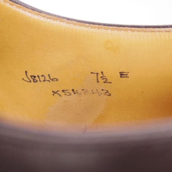 極上★クロケット&ジョーンズ 7.5E【★ロイドフットウェア別注/Lloyd Footwear】パンチドキャップトゥ/黒/Jシリーズ/Crockett&Jones★d262