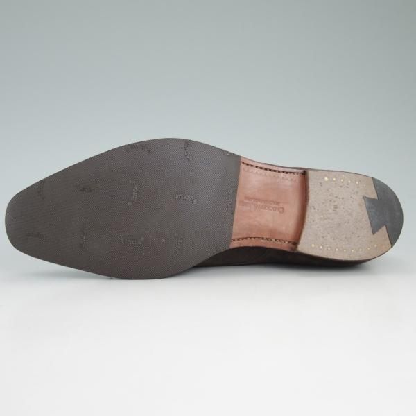 極上★クロケット&ジョーンズ 8E【名作★ラウンズ/LOWNDES】ダブルモンク/348ラスト/濃茶/スエード/メンズ/Crockett&Jones★d263