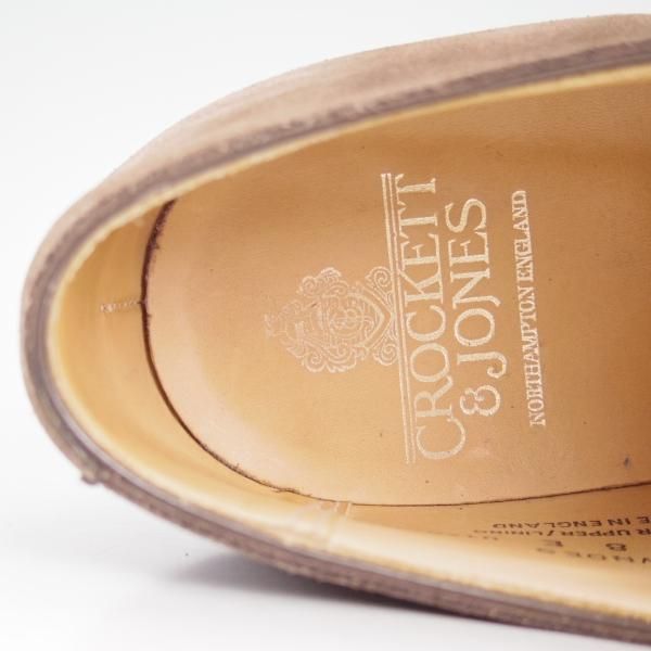 極上★クロケット&ジョーンズ 8E【名作★ラウンズ/LOWNDES】ダブルモンク/348ラスト/濃茶/スエード/メンズ/Crockett&Jones★d263