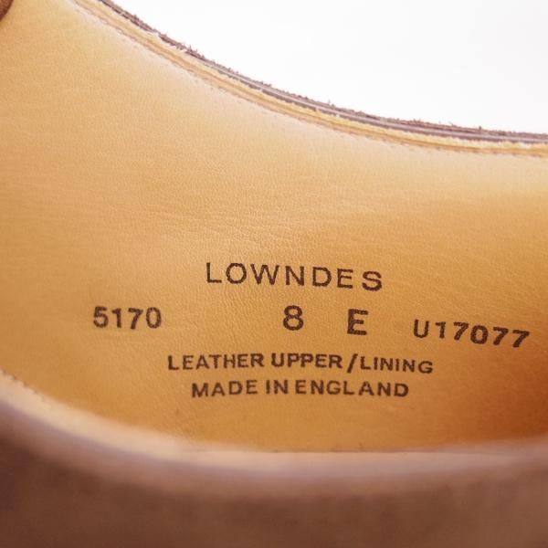 極上★クロケット&ジョーンズ 8E【名作★ラウンズ/LOWNDES】ダブルモンク/348ラスト/濃茶/スエード/メンズ/Crockett&Jones★d263