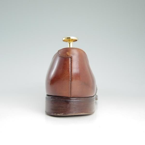 極上★クロケット&ジョーンズ UK7.5/US8E【★ラルフローレン別注/Ralph Lauren】スリッポン/茶/メンズ/靴/シューズ/Crockett&Jones★d264