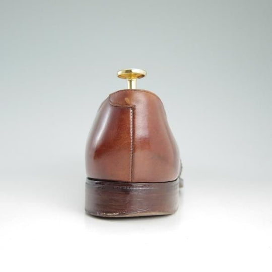 極上★クロケット&ジョーンズ UK7.5/US8E【★ラルフローレン別注/Ralph Lauren】スリッポン/茶/メンズ/靴/シューズ/Crockett&Jones★d264