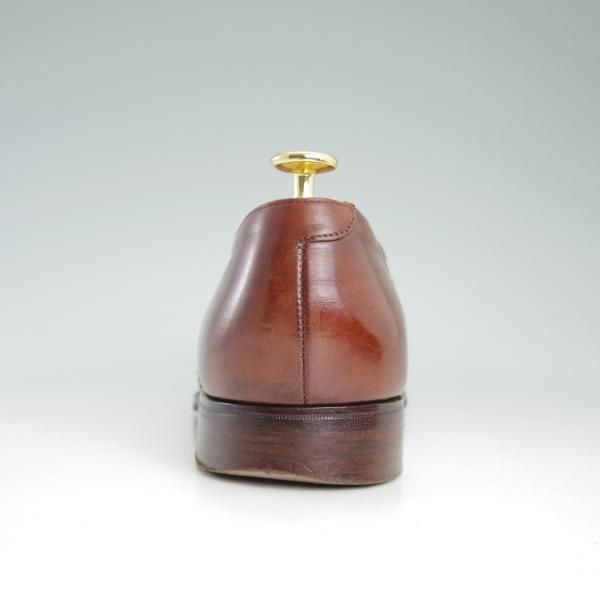 極上★クロケット&ジョーンズ UK7.5/US8E【★ラルフローレン別注/Ralph Lauren】スリッポン/茶/メンズ/靴/シューズ/Crockett&Jones★d264