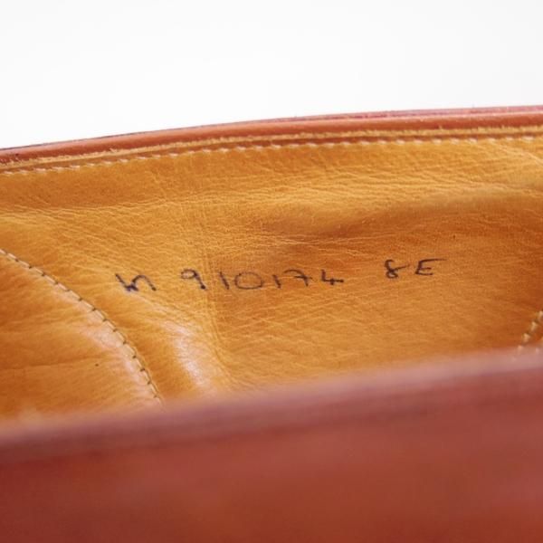 極上★クロケット&ジョーンズ UK7.5/US8E【★ラルフローレン別注/Ralph Lauren】スリッポン/茶/メンズ/靴/シューズ/Crockett&Jones★d264