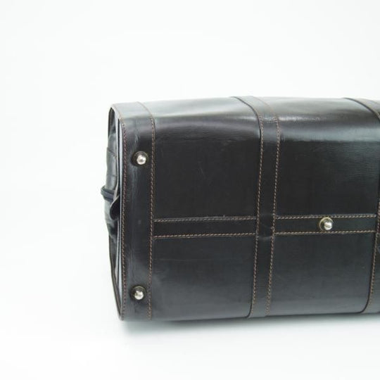 極上★(英)ダンヒル/dunhill【定価10万円以上★ボストンバッグ/黒】メンズ ビジネス レザー バッグ★N5307