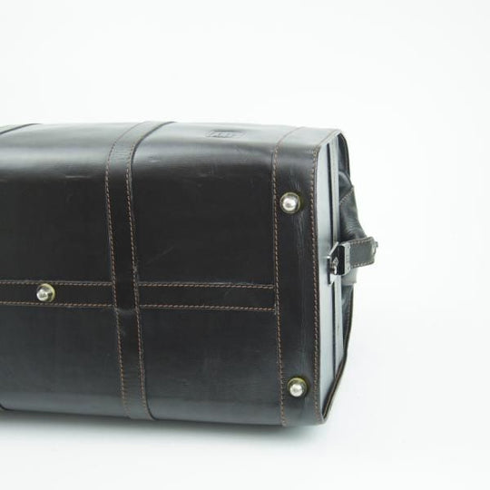 極上★(英)ダンヒル/dunhill【定価10万円以上★ボストンバッグ/黒】メンズ ビジネス レザー バッグ★N5307