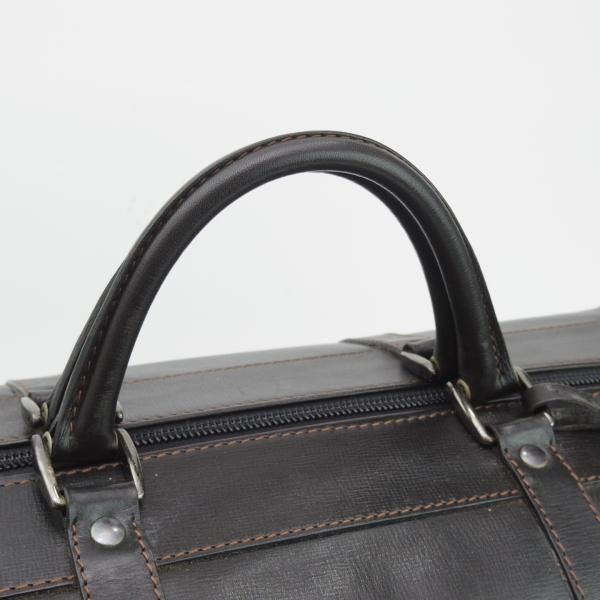 極上★(英)ダンヒル/dunhill【定価10万円以上★ボストンバッグ/黒】メンズ ビジネス レザー バッグ★N5307