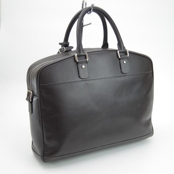 ★(伊)SERAPIAN/セラピアン【定価15万円以上★レザー ブリーフケース】濃茶/メンズ ビジネス バッグ★N5309