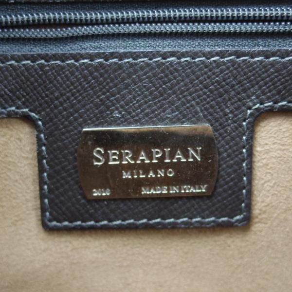★(伊)SERAPIAN/セラピアン【定価15万円以上★レザー ブリーフケース】濃茶/メンズ ビジネス バッグ★N5309
