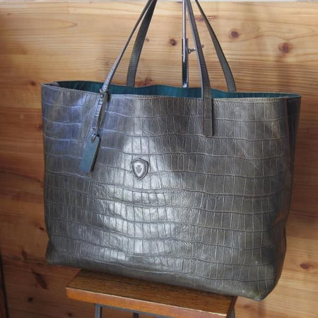極上★フェリージ/Felisi【定価7.5万円★クロコ型押し/トートバッグ/11-91】レザー/トート バッグ/メンズ&レディース/ビジネス★N5310