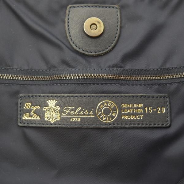 極上★フェリージ/Felisi【定価8万円以上★トートバッグ/15-20】レザー トート バッグ/ユニセックス/メンズ&レディース/紺/ビジネス★N5311