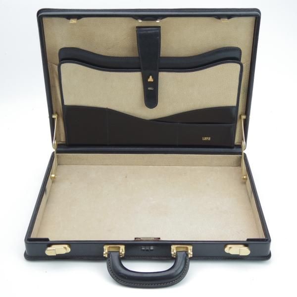 ★ロエベ/LOEWE【高額★アタッシュケース/黒】メンズ レザー ビジネス バッグ★N5312