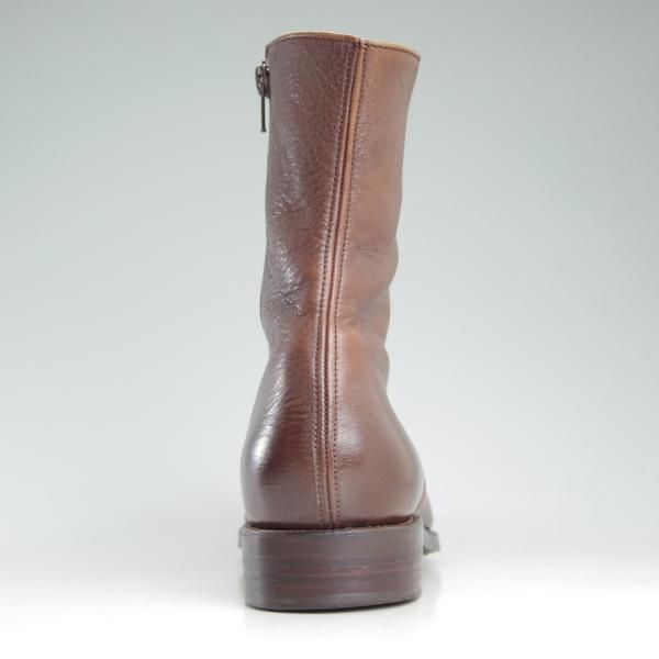 美品★(スペイン製)カルミナ SIZE 7【★トレーディングポスト別注/Trading Post】サイドジップブーツ/茶/カーフ/CARMINA★d267