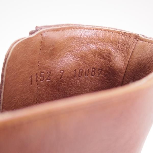 美品★(スペイン製)カルミナ SIZE 7【★トレーディングポスト別注/Trading Post】サイドジップブーツ/茶/カーフ/CARMINA★d267