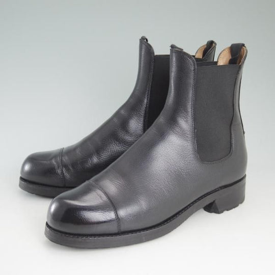 極美品★(伊)F.LLI ジャコメッティ SIZE 42【定価￥108,000-★サイドゴアブーツ/FG208】ゴートレザー/山羊革/黒/Giacometti★d268
