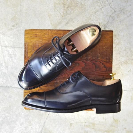 極美品★チャーチ 65F/UK6.5【現行ロゴ★コンサル/CONSUL/173ラスト】ストレートチップ/黒/5都市ロゴ/カーフ/Church's★d269