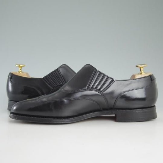 美品★クロケット&ジョーンズ 7.5E【★ロイドフットウェア別注/Lloyd Footwear/317ラスト】サイドエラスティック/Crockett&Jones★d272