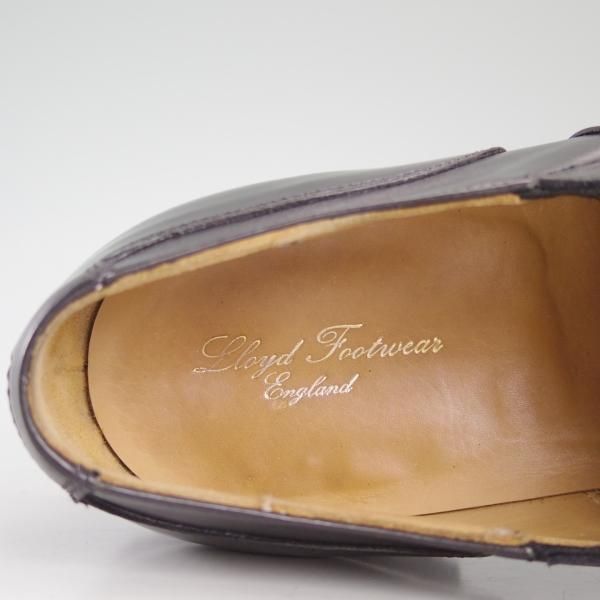 美品★クロケット&ジョーンズ 7.5E【★ロイドフットウェア別注/Lloyd Footwear/317ラスト】サイドエラスティック/Crockett&Jones★d272