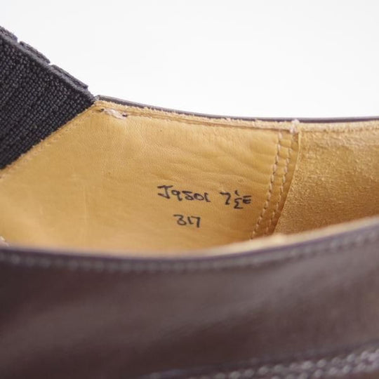 美品★クロケット&ジョーンズ 7.5E【★ロイドフットウェア別注/Lloyd Footwear/317ラスト】サイドエラスティック/Crockett&Jones★d272