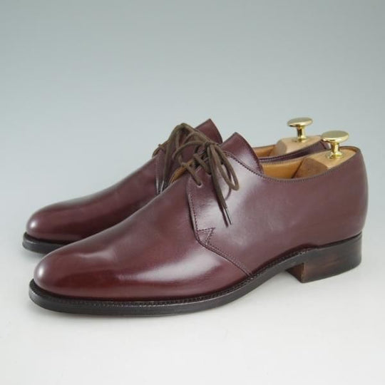 美品★クロケット&ジョーンズ 6.5E【★ポールスミス別注/Paul Smith】DARTMOUTH/プレーントゥ/Vフロント/カーフ/赤茶/Crockett&Jones★d273