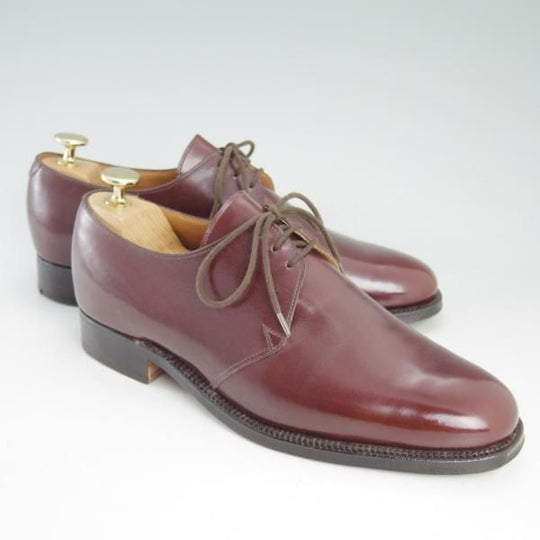 美品★クロケット&ジョーンズ 6.5E【★ポールスミス別注/Paul Smith】DARTMOUTH/プレーントゥ/Vフロント/カーフ/赤茶/Crockett&Jones★d273