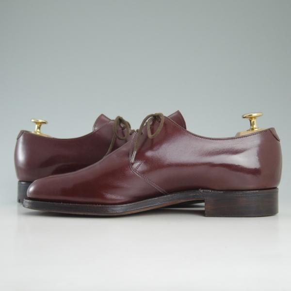 美品★クロケット&ジョーンズ 6.5E【★ポールスミス別注/Paul Smith】DARTMOUTH/プレーントゥ/Vフロント/カーフ/赤茶/Crockett&Jones★d273