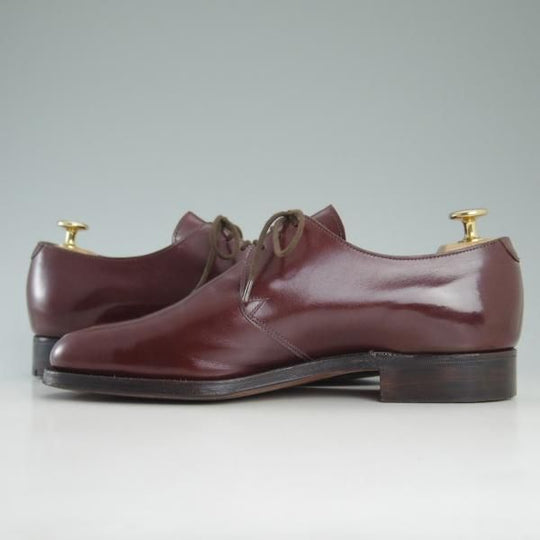 美品★クロケット&ジョーンズ 6.5E【★ポールスミス別注/Paul Smith】DARTMOUTH/プレーントゥ/Vフロント/カーフ/赤茶/Crockett&Jones★d273