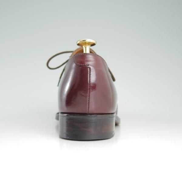 美品★クロケット&ジョーンズ 6.5E【★ポールスミス別注/Paul Smith】DARTMOUTH/プレーントゥ/Vフロント/カーフ/赤茶/Crockett&Jones★d273