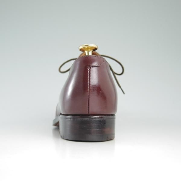 美品★クロケット&ジョーンズ 6.5E【★ポールスミス別注/Paul Smith】DARTMOUTH/プレーントゥ/Vフロント/カーフ/赤茶/Crockett&Jones★d273
