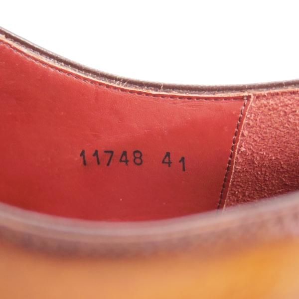 美品★(スペイン製)マグナーニ SIZE 41【最上級★MAGNNANI SELECCION/ボロネーゼ製法/マグナムカーフ】プレーントゥ/21748★d277