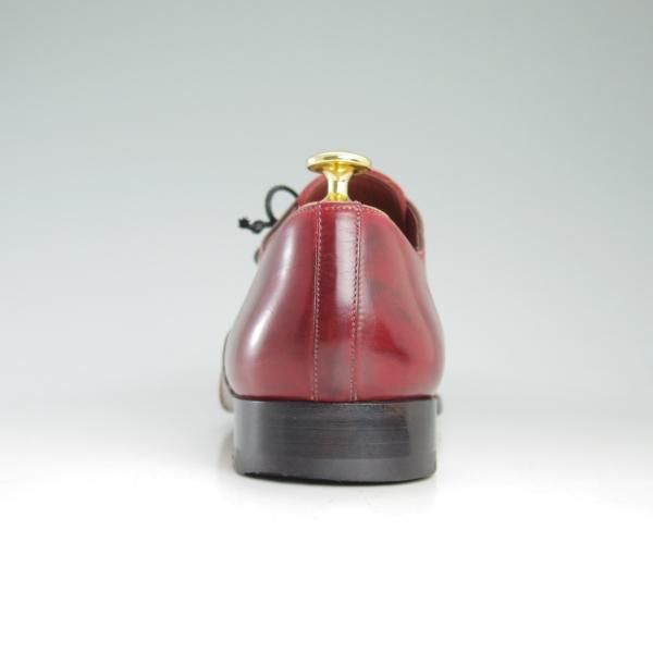 美品★(スペイン製)マグナーニ SIZE 42【★オパンケ/ボロネーゼ製法】ホールカット/赤系/カーフ/MAGNANNI★d278